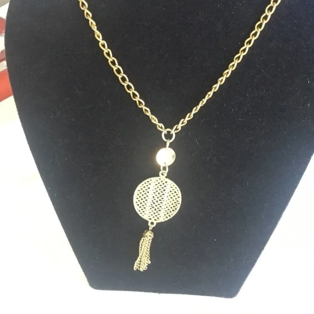 $10 ea or 3/$20. Goldtone Pendant Necklace